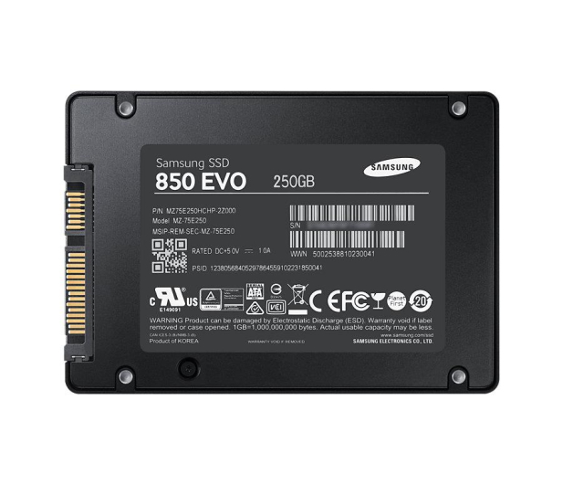 Samsung 250GB 2,5'' SATA SSD Seria 850 EVO - 216483 - zdjęcie 2